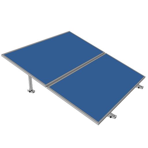 Solar fix ground mounted L-2 structure