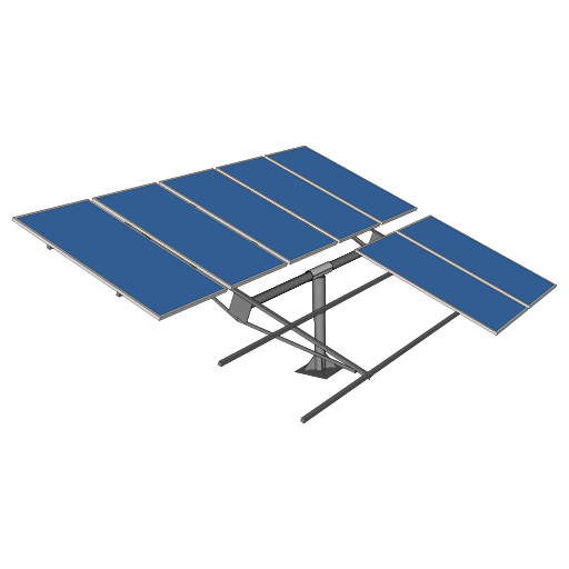 3D of solar movable stand or solar tracker