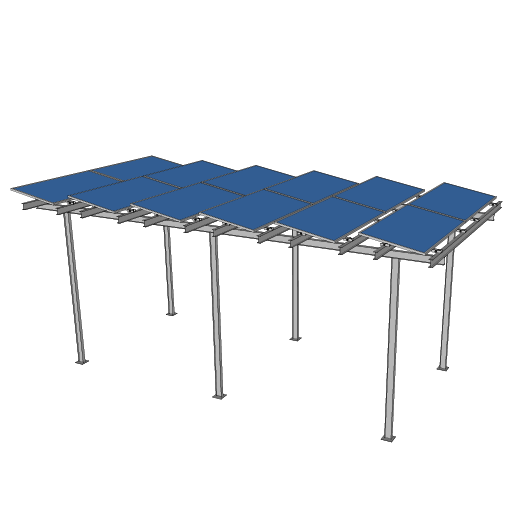 A solar sawtooth bed type structure