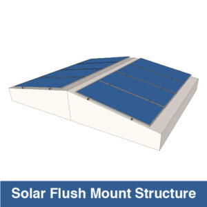 This is solar flush mount structure image